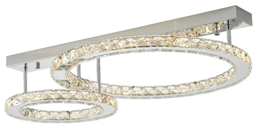 Lustra LED aplicata design modern Girona crom