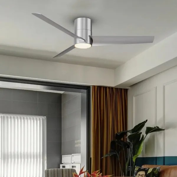 ZEVENTI - Ventilator de tavan BARROSA LED, 18W, 230V, Wi-Fi Tuya + telecomandă