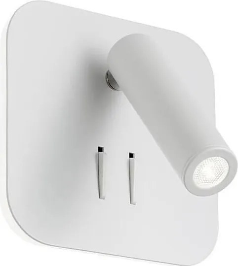 Redo 01-1491 - Aplică de perete QUDA LED/6W/230V + LED/3W CRI 90 albă