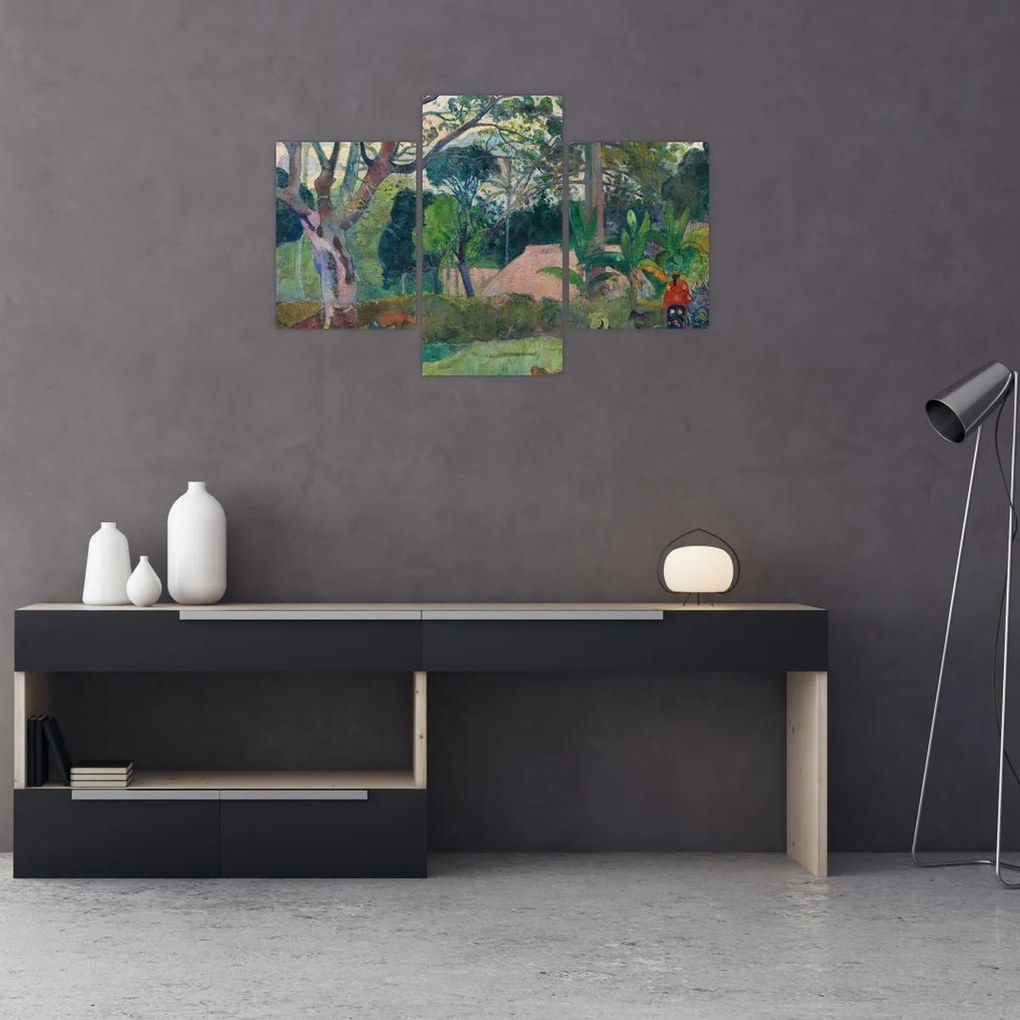 Tablou - Paul Gauguin, Te raau rahi (The Big Tree), reproducere (90x60 cm)