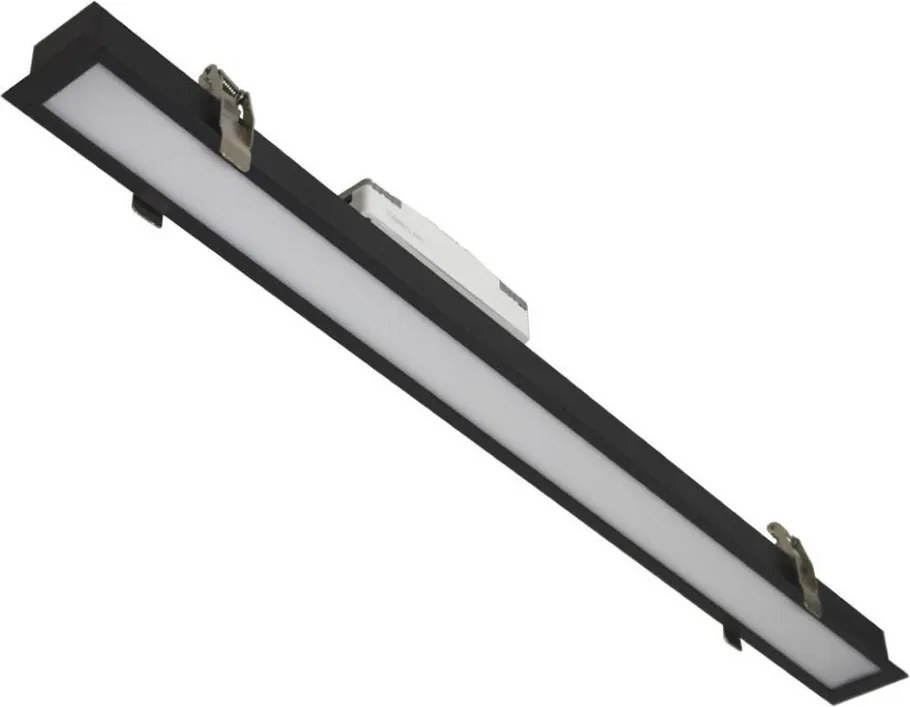 Plafonieră LED REDOM LED/24W/230V 4000K 60 cm neagră