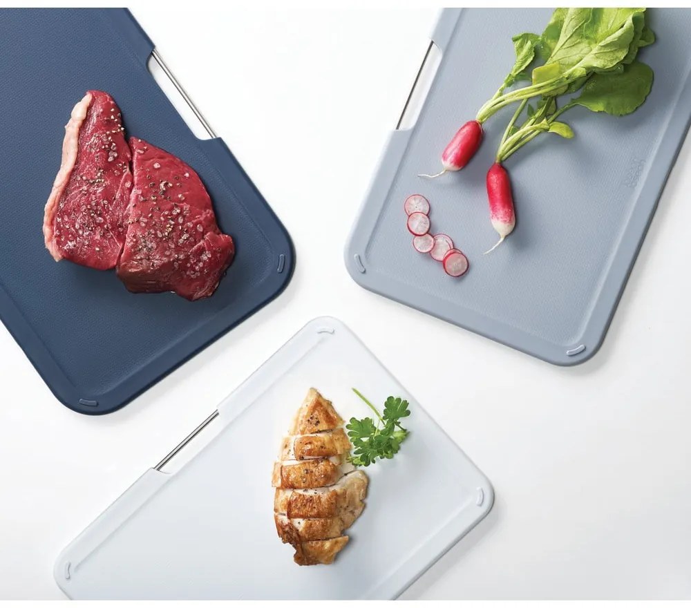 Set 3 tocătoare cu suport Joseph Joseph Nest, 32 x 22 cm