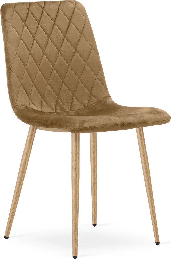 Scaun de catifea maro TURIN