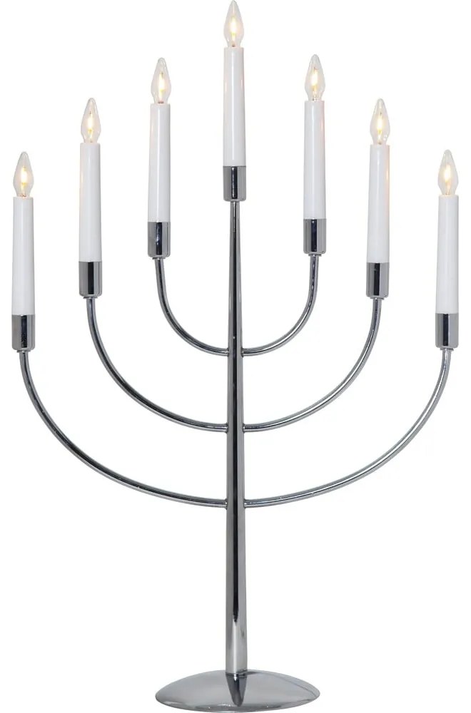 Decorațiune luminoasă de Crăciun argintie cu alimentare la priză Titus – Star Trading