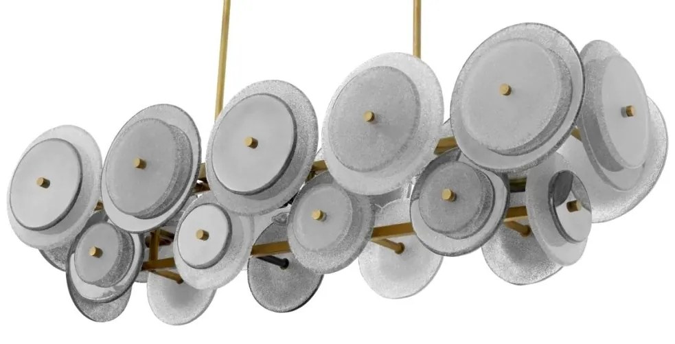 Candelabru design LUX, Sticla, Fumuriu, Hyde