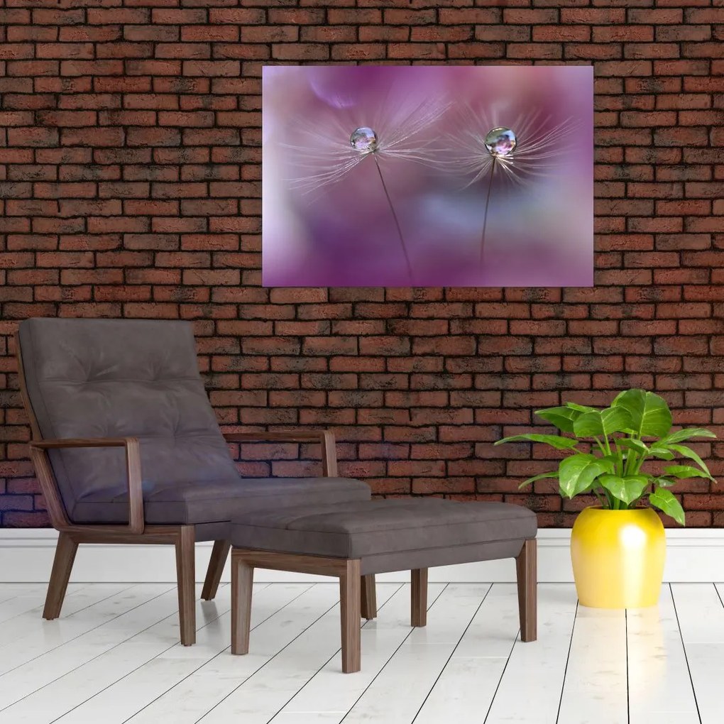 Tablou cu picături pe puf (90x60 cm)