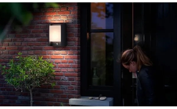 Aplică LED de exterior cu senzor Philips ARBOUR LED/3,8W/230V IP44