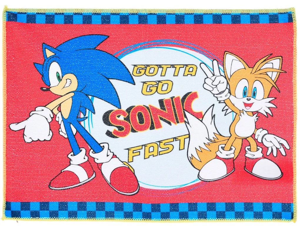 Sonic Ariciul Gotta Go prosop de mână, prosop de față, prosop 40x30 cm