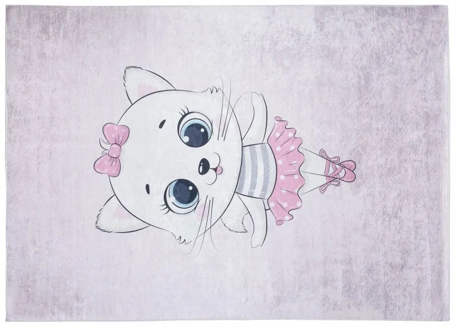 Covor pentru copii cu motivul unei pisici adorabile Lăţime: 120 cm | Lungime: 170 cm