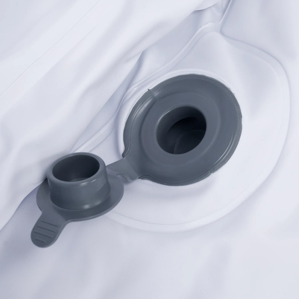 Cada cu hidromasaj gonflabil, maro/alb, 2-4 pers., 800 l, KAMINO NEW TYP 1