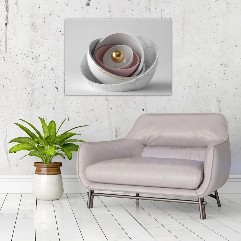 Tablou - Perlă de aur (70x50 cm)