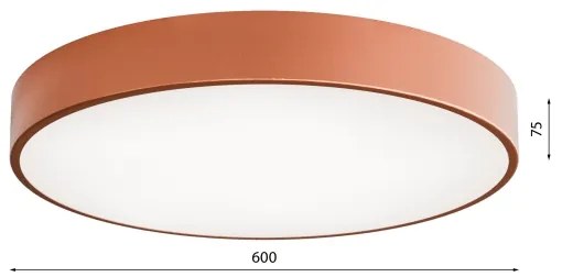 Plafonieră LED CLEO 69W 230V 3000K, Ø 60 cm, cupru