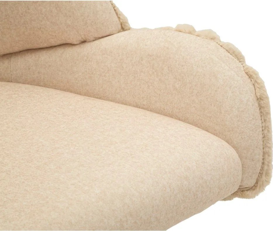 Set de scaune de sufragerie crem cu cotiere 2 buc. tapițat Stockholm – Mauro Ferretti