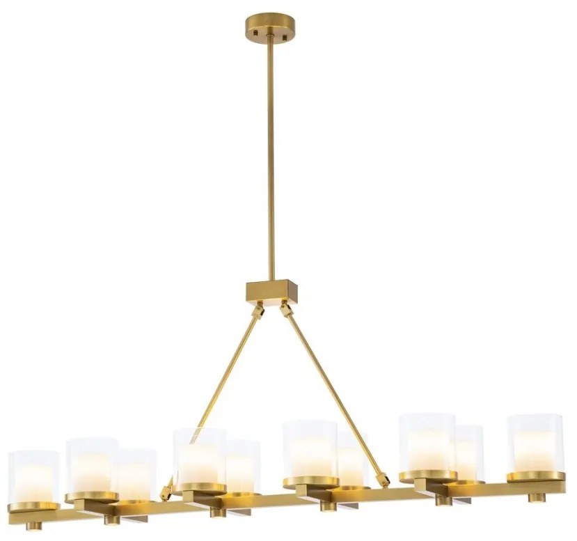 Lustra suspendata cu telecomanda design LUX Donovan, alama antica 115300 HZ