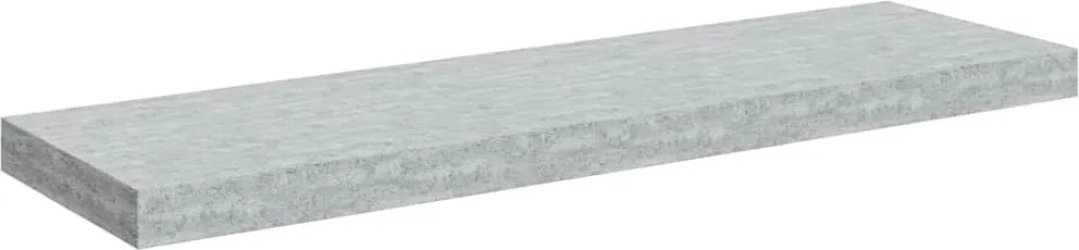 vidaXL Raft de perete suspendat, gri beton, 80x23,5x3,8 cm, MDF