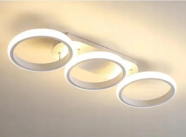 Plafonieră LED dimabilă, 30W, 230V, 3000–6500K, albă, Wi‑Fi Tuya + telecomandă