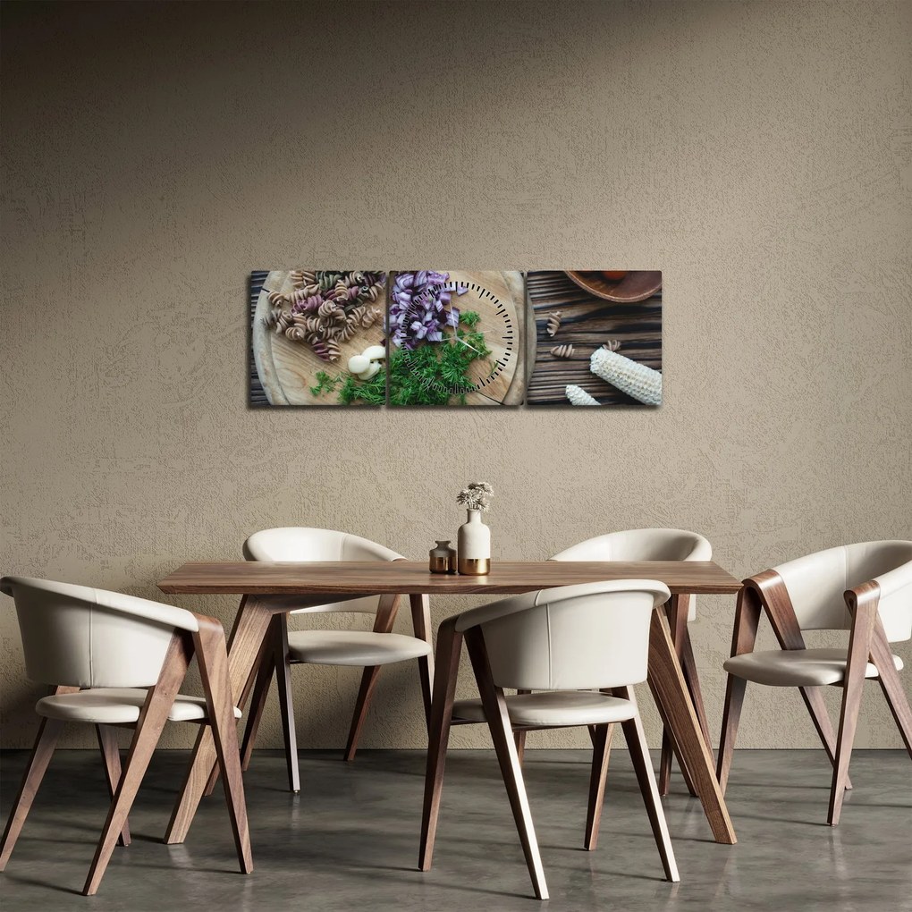 Tablou - Din tocătorul bucătăriei (cu ceas) (90x30 cm)