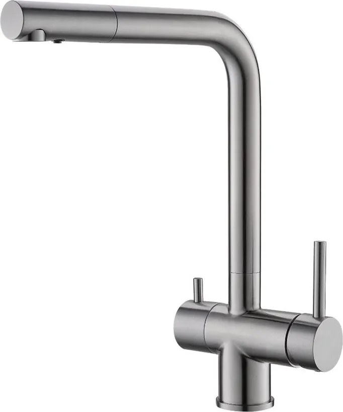 Baterie bucatarie Alveus Aquila monocomanda inox periat