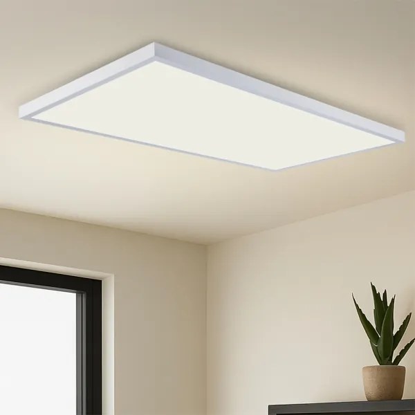 Brilagi-LED Lampă LED reglabilă pentru baie FRAME SMART LED/96W/230V IP44 albă + telecomandă