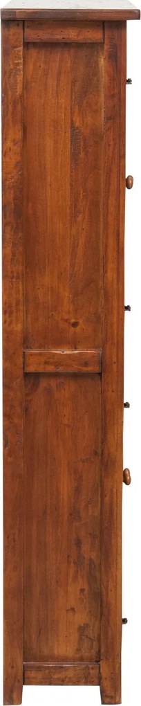 Vitrina, L68 25 H130 cm, nuc antic, lemn masiv