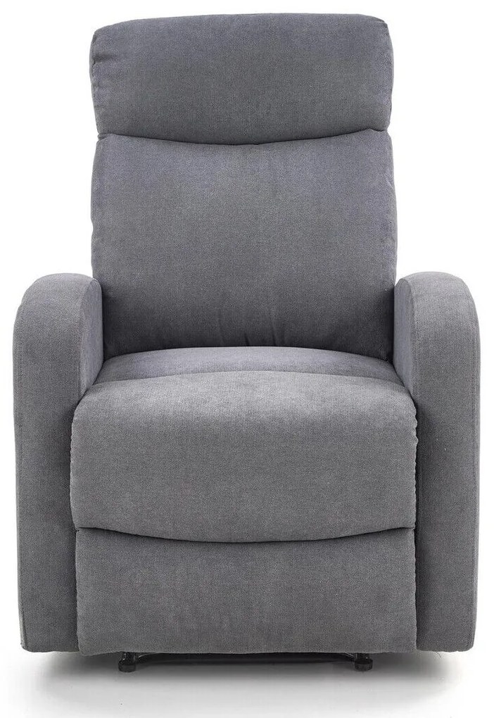 Fotoliu recliner Houston 103479x75x95cm, 30 kg, Gri inchis, Tapiterie