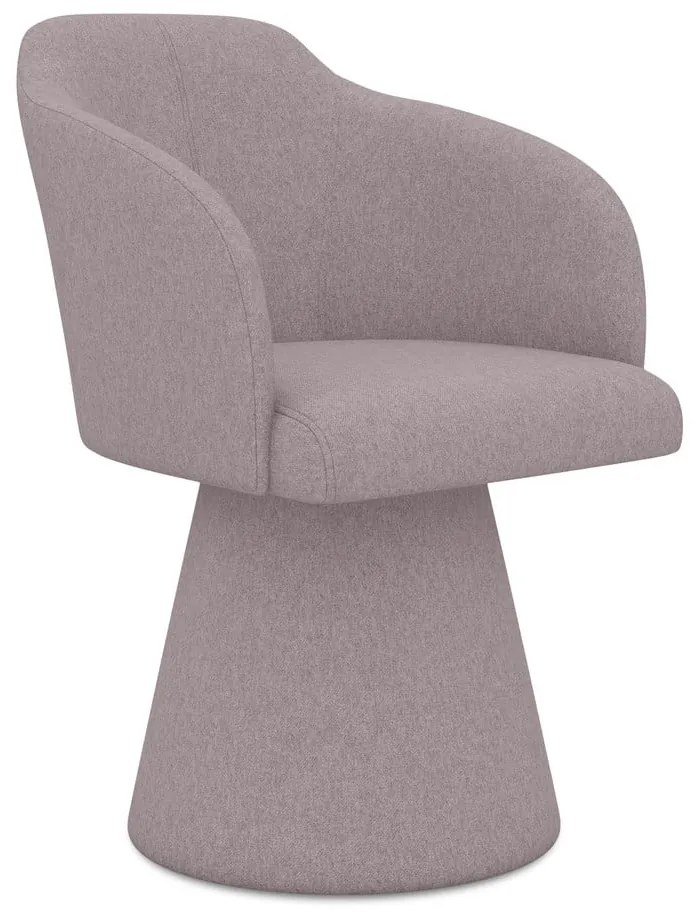 Scaun de sufragerie mov lavandă tapițat Kanoa – Makamii