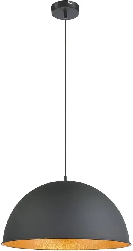 Lustra tip pendul Lenn fier, negru, 1 bec, diametru 41 cm, 230 V