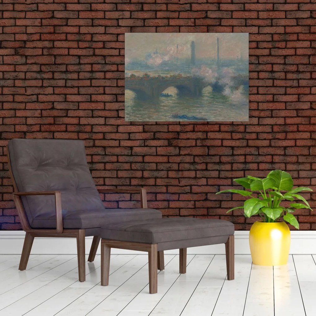 Tablou - Claude Monet, Waterloo Bridge, Gray Day, reproducere (70x50 cm)