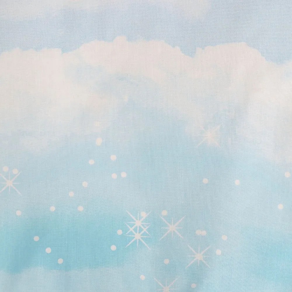 Lenjerie de pat pentru copii albastră/roz pentru pat de o persoană 135x200 cm Ombre Rainbow Clouds – Catherine Lansfield