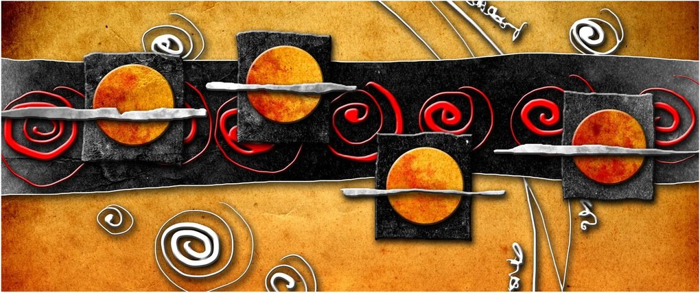 Tablou abstacției - Panete (120x50 cm)