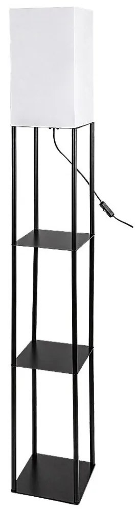Lampadar/Lampa de podea decorativa cu raft, Bronn