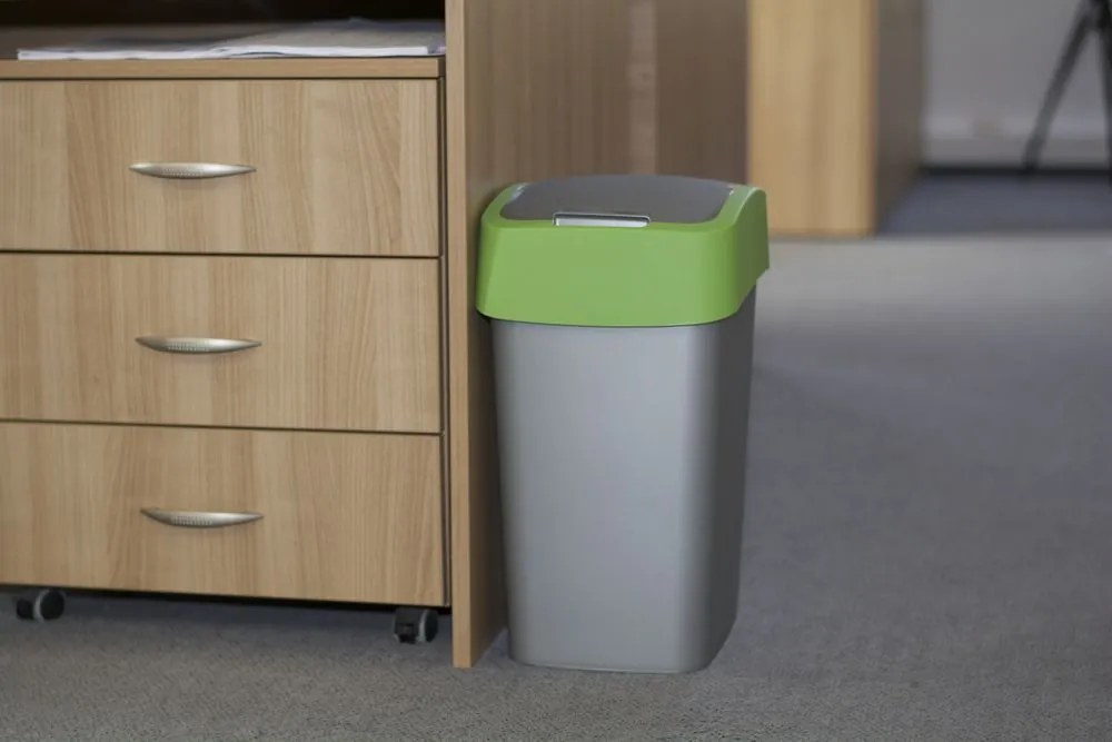 Coș de gunoi FLIPBIN 25l - verde CURVER