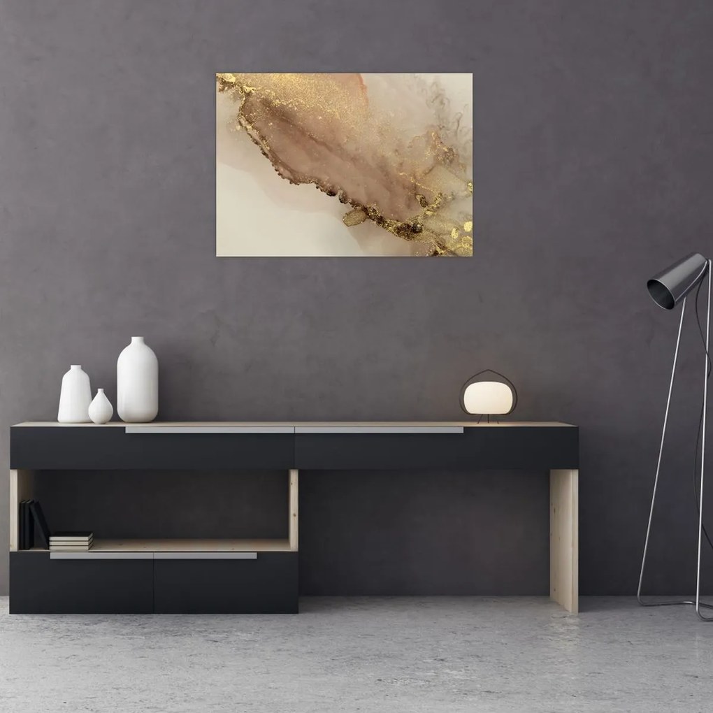 Tablou - Sclipici auriu (70x50 cm)