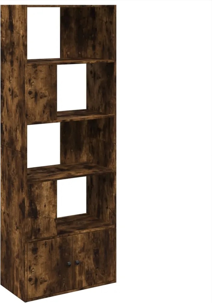 vidaXL Bibliotecă, stejar fumuriu, 70x36x189 cm, lemn prelucrat