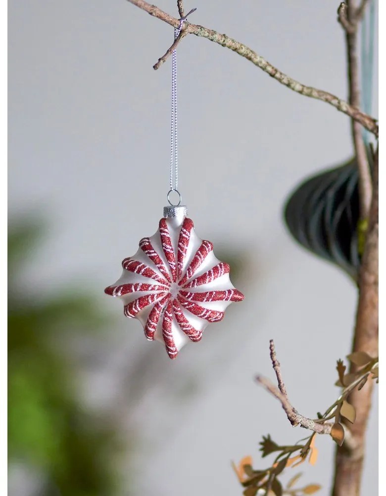 Ornament de Crăciun din sticlă 9 cm Candy – Bloomingville