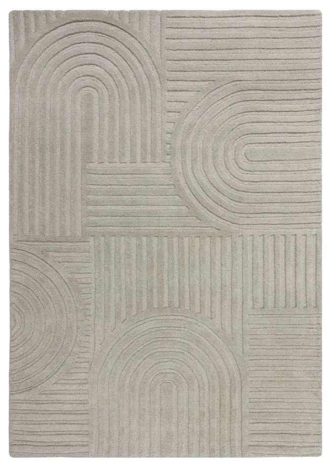 Covor din lână Flair Rugs Zen Garden 160 x 230 cm, gri