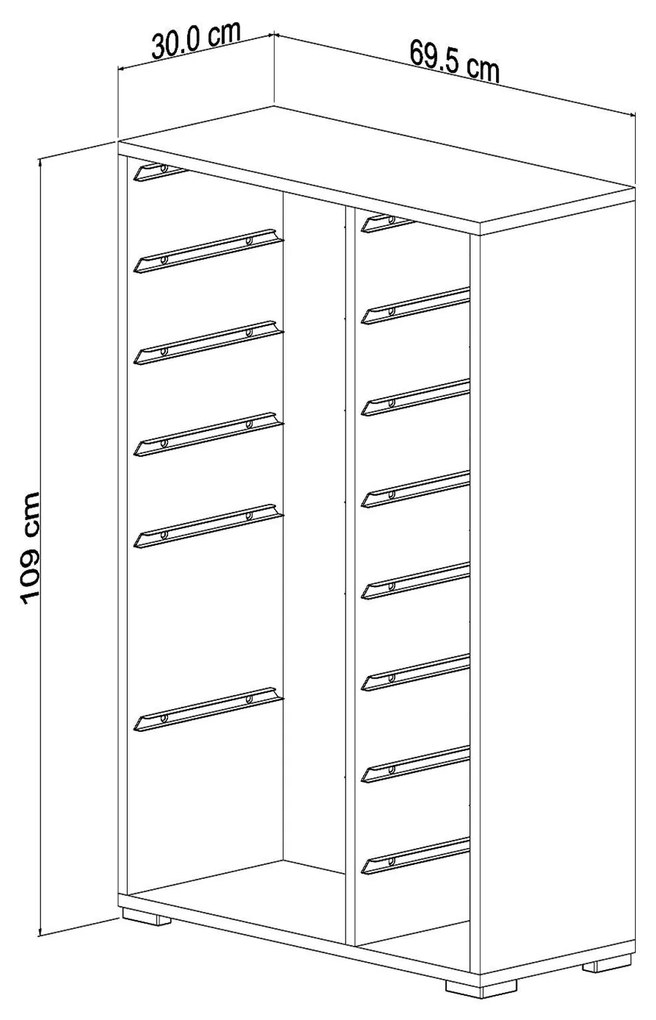 Organizator jucării Dremonka 7 (alb + Gri + roz). 1124307