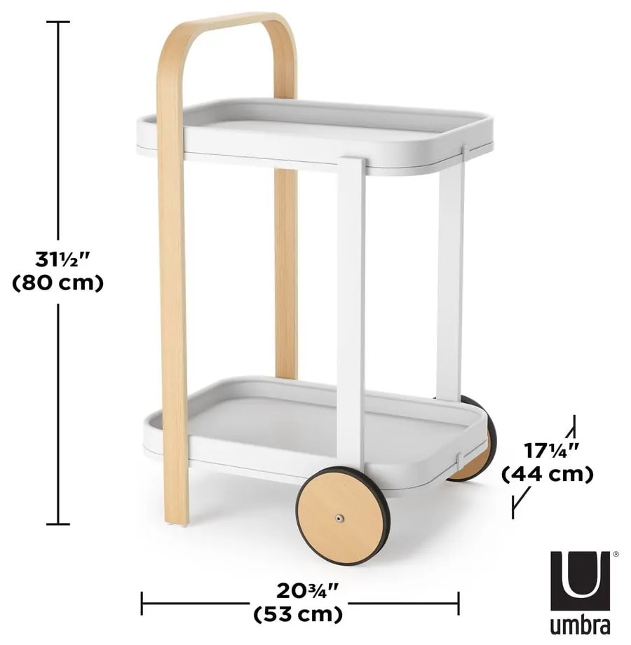 Măsuță de servire cu roți 44x53 cm Bellwood – Umbra