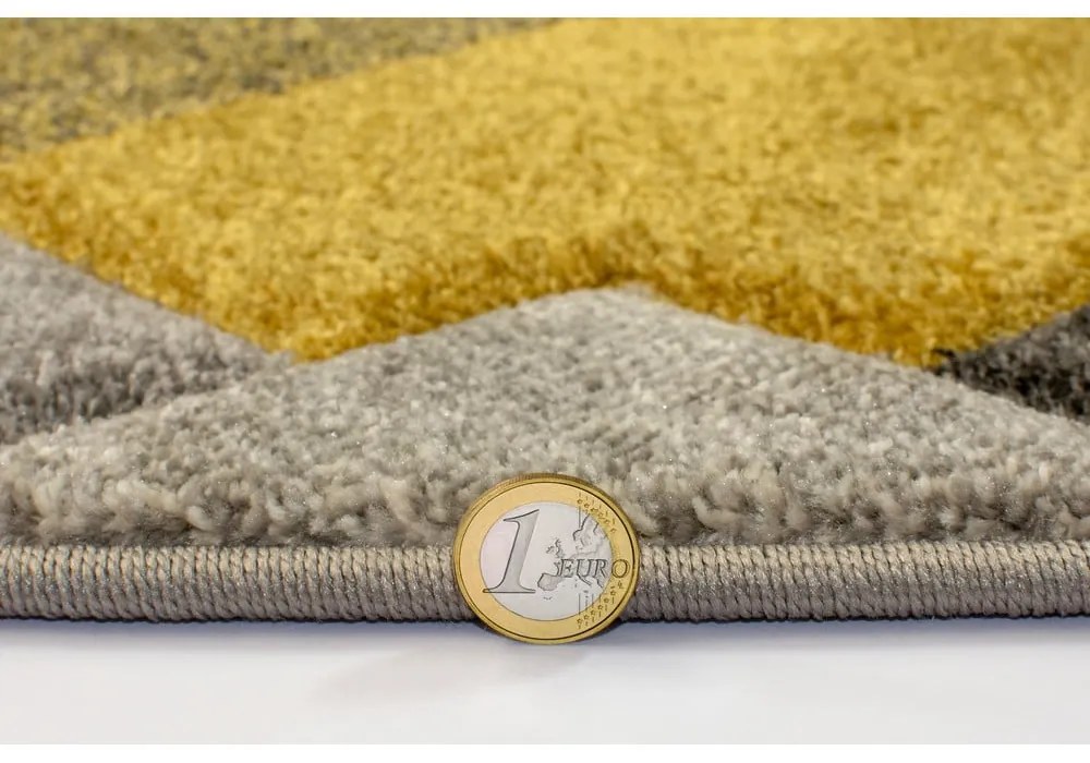 Covor Flair Rugs Nimbus Ochre, 160x230 cm, gri-galben