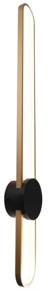 Aplica de perete LED FLORENTYNA LED/24W/230V 4000K auriu/negru