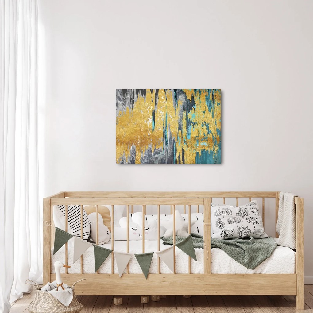 Tablou - Design auriu (70x50 cm)