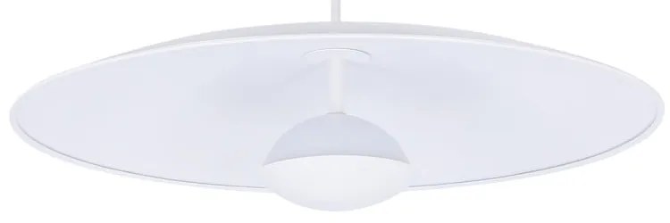 Lustră albă LED cu abajur din metal Lund – Candellux Lighting