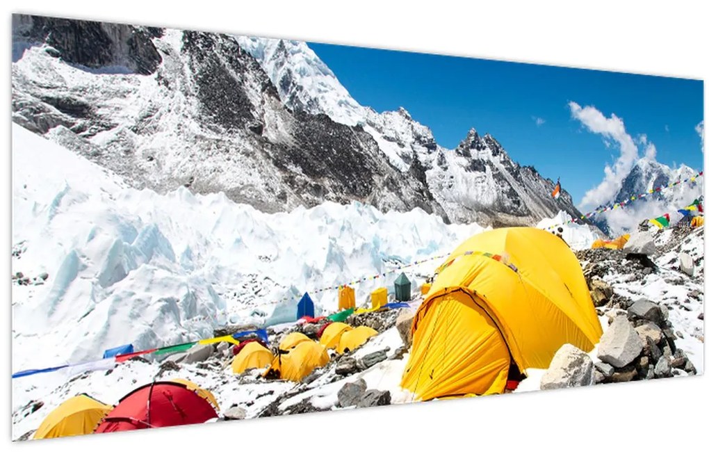 Tablou - Camping la munte (120x50 cm)