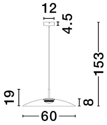 Lustra/Pendul LED design modern decorativ POLIFEMO D-40cm