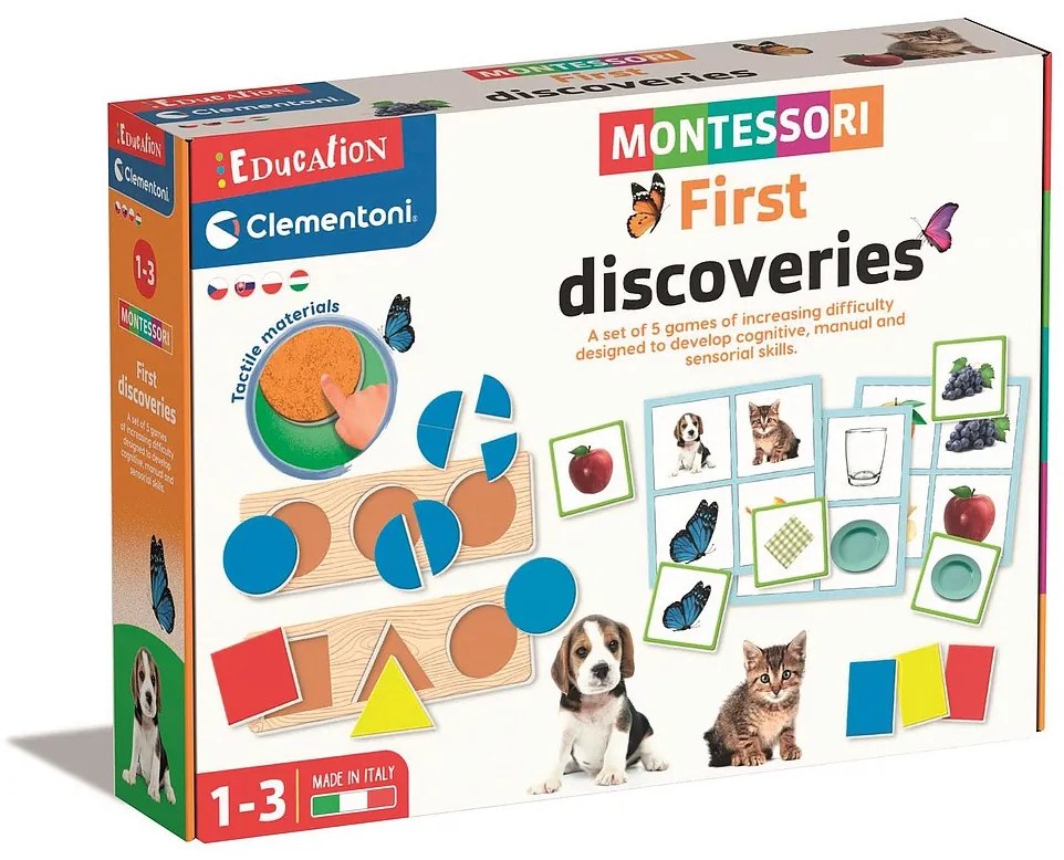 Colorat Montessori Joc de Dezvoltare a Abilităților Exploratorii Clementoni