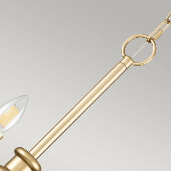 Kichler KL-CAPITOL-HILL12-PNBR candelabru suspendat cu lanț CAPITOL HILL, 12 x E14/40W/230V, finisaj auriu