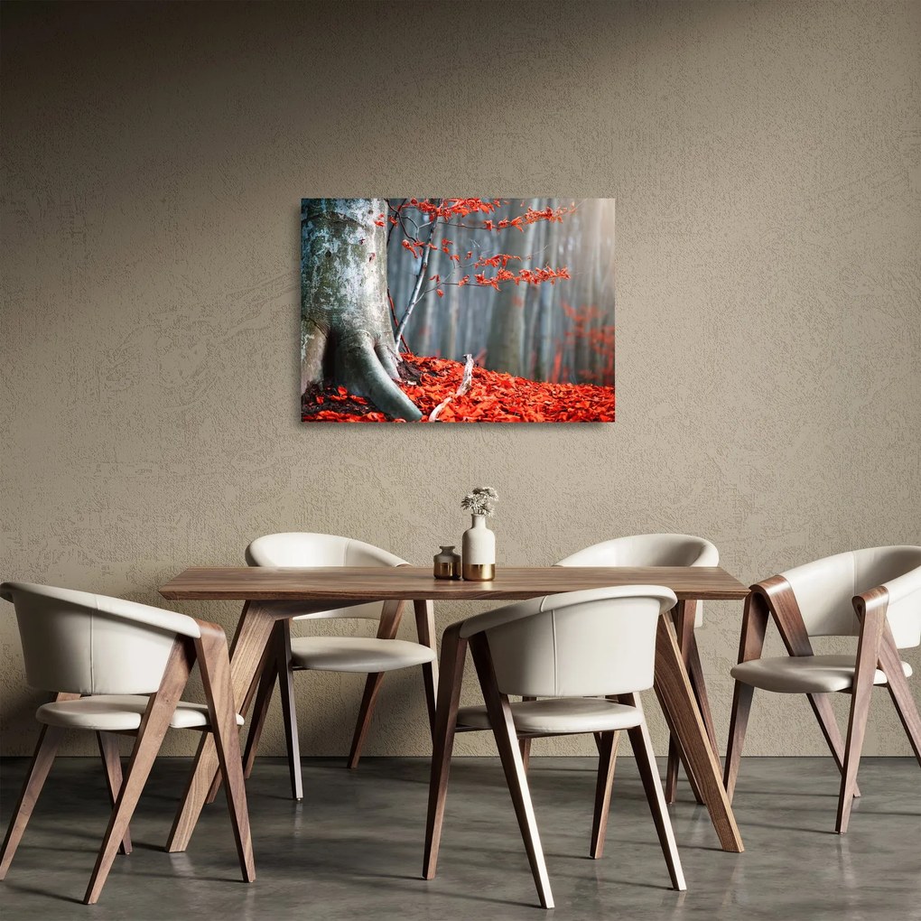 Tablou pe sticlă - Toamna (70x50 cm)