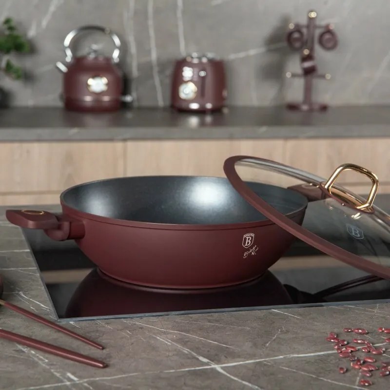 BerlingerHaus Wok cu capac Leonardo 30 cm
