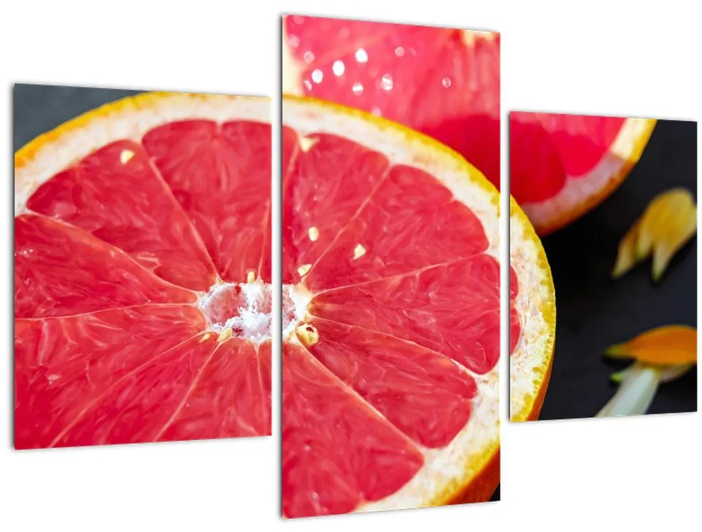 Tablou cu grapefruit tăiat (90x60 cm)
