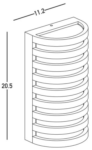 Aplică LED de exterior Zambelis E341 LED/10W/230V 3000K IP65 maro